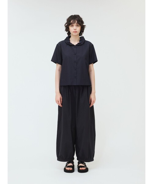 ◎美品　mizuiro ind ミズイロインド　ギャザーサルエルパンツ　ネイビー mizuiro ind Item Feature：PANTS | Mother's Industry