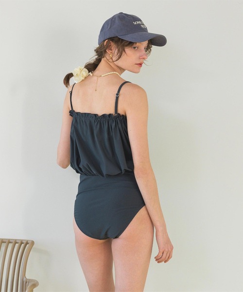 SEA DRESS（シードレス）の「サスティナブルブラウジングワンピース/水着（水着・レディース・ネイビー/ブラウン/ブラック・M/S/L）」の14枚目の写真