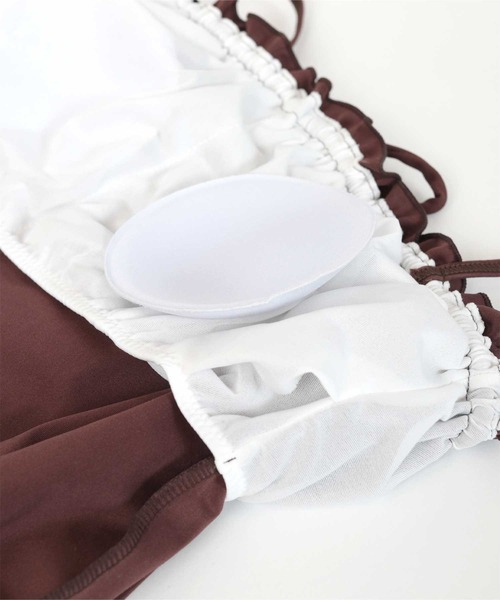 SEA DRESS（シードレス）の「サスティナブルブラウジングワンピース/水着（水着・レディース・ネイビー/ブラウン/ブラック・M/S/L）」の7枚目の写真