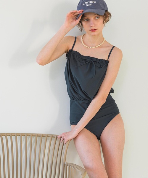 SEA DRESS（シードレス）の「サスティナブルブラウジングワンピース/水着（水着・レディース・ネイビー/ブラウン/ブラック・M/S/L）」の9枚目の写真