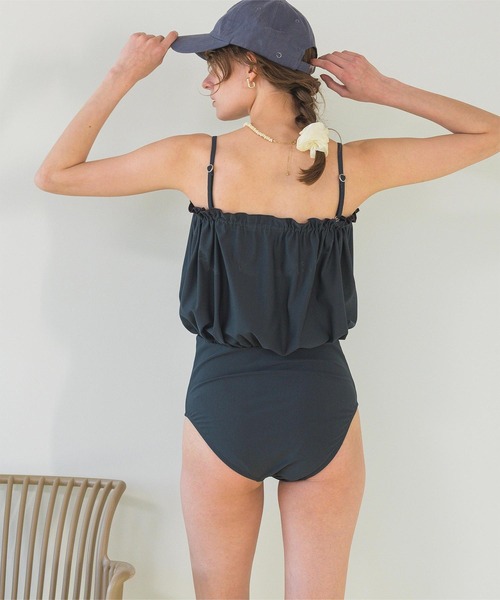 SEA DRESS（シードレス）の「サスティナブルブラウジングワンピース/水着（水着・レディース・ネイビー/ブラウン/ブラック・M/S/L）」の8枚目の写真