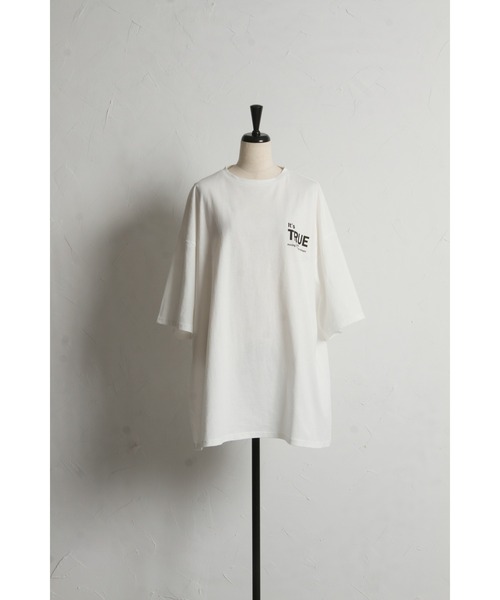&. NOSTALGIA(アンドドットノスタルジア)の「天竺ロゴTシャツ(Tシャツ/カットソー・レディース・ブラック/オフホワイト・M)」の17枚目の写真