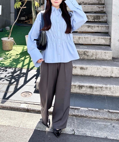 シャーリングビスチェシャツ（シャツ/ブラウス）｜INGNI（イング）の