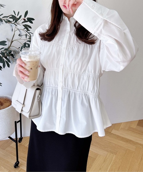 シャーリングビスチェシャツ（シャツ/ブラウス）｜INGNI（イング）の