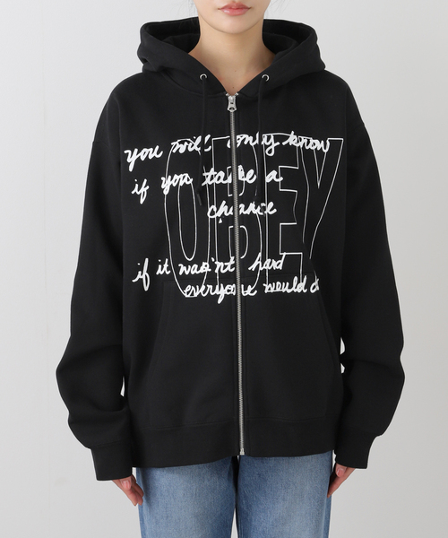 OBEY(オベイ)の「【OBEY / オベイ】CHANCE ZIP HOOD 1124600 27-25P(パーカー・レディース・ブラック/ブルー系その他・MEDIUM/SMALL)」の16枚目の写真