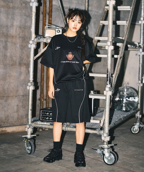 MSG(エムエスジー)の「パイピングオーバーサイズスウェット ショーツ ハーフパンツ【UNISEX】(スウェットパンツ・メンズ・ピンク/ブラック系/ブラック/ワイン/アッシュ/レオパード/リアルツリーカモ・S/M/L/XL)」の22枚目の写真