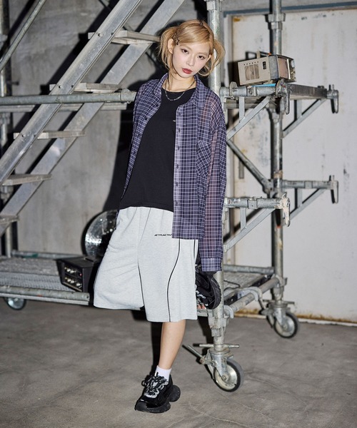 MSG(エムエスジー)の「パイピングオーバーサイズスウェット ショーツ ハーフパンツ【UNISEX】(スウェットパンツ・メンズ・ピンク/ブラック系/ブラック/ワイン/アッシュ/レオパード/リアルツリーカモ・S/M/L/XL)」の13枚目の写真