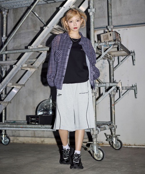 MSG(エムエスジー)の「パイピングオーバーサイズスウェット ショーツ ハーフパンツ【UNISEX】(スウェットパンツ・メンズ・ピンク/ブラック系/ブラック/ワイン/アッシュ/レオパード/リアルツリーカモ・S/M/L/XL)」の14枚目の写真