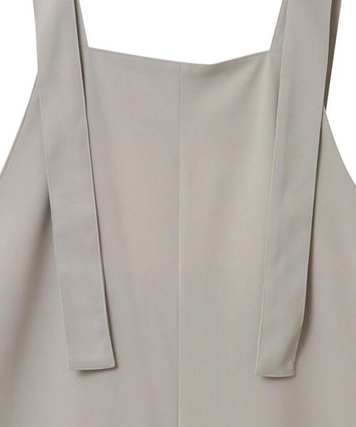 MELROSE claire(メルローズ クレール)の「【エステルストレッチジョーゼットサロペット】(サロペット/オーバーオール・レディース・ブラック/グレイッシュベージュ・FREE)」の7枚目の写真