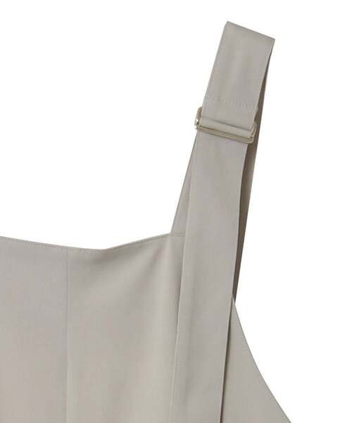 MELROSE claire(メルローズ クレール)の「【エステルストレッチジョーゼットサロペット】(サロペット/オーバーオール・レディース・ブラック/グレイッシュベージュ・FREE)」の8枚目の写真