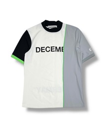 ディッセンバーメイ　半袖　ホワイト DECEMBERMAY ディセンバーメイ ハイネック 半袖Tシャツ ホワイト