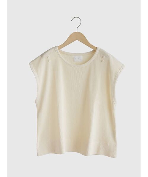 FIKA.(フィーカ)の「2way sleeve waffle cotton tee(Tシャツ/カットソー・レディース・ブラック/ホワイト・FREE)」の19枚目の写真