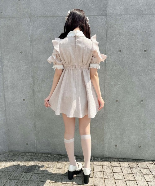 ROJITA(ロジータ)の「ダブルリボンツイード半袖ワンピース(ワンピース・レディース・ホワイト/その他1/ピンク・FREE)」の17枚目の写真