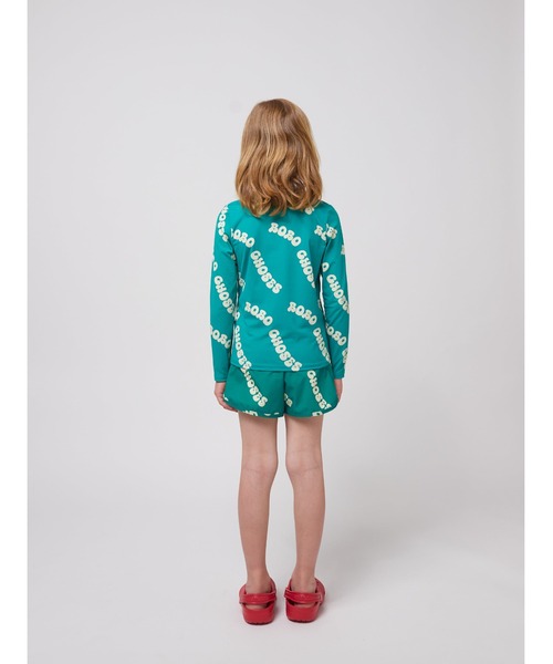 BOBO CHOSES(ボボショーズ)の「Wavy Bobo Choses all over swim T-shirt(水着・キッズ・グリーン・2-3YEAR/4-5YEAR/6-7YEAR/8-9y)」の4枚目の写真