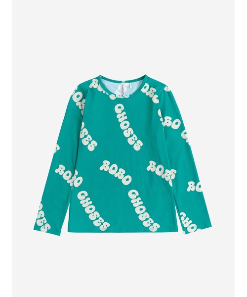 BOBO CHOSES(ボボショーズ)の「Wavy Bobo Choses all over swim T-shirt(水着・キッズ・グリーン・2-3YEAR/4-5YEAR/6-7YEAR/8-9y)」の6枚目の写真