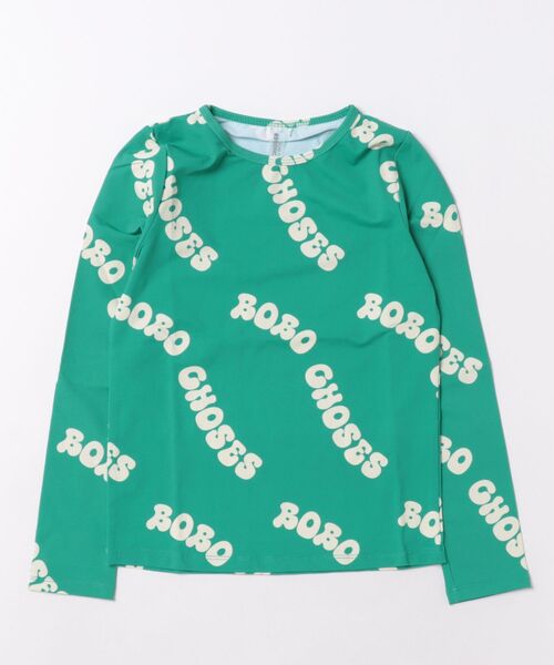 BOBO CHOSES(ボボショーズ)の「Wavy Bobo Choses all over swim T-shirt(水着・キッズ・グリーン・2-3YEAR/4-5YEAR/6-7YEAR/8-9y)」の8枚目の写真
