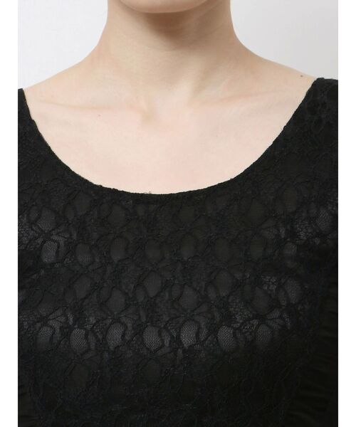 GYDA(ジェイダ)の「Mix material コルセットデザイントップス(タンクトップ・レディース・オフホワイト/ブラック/その他1・FREE)」の4枚目の写真