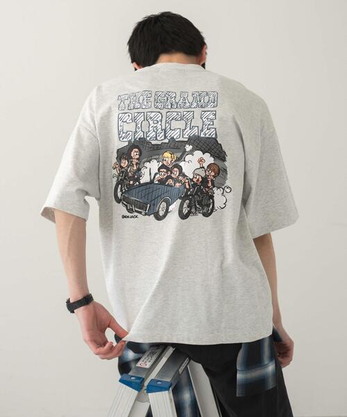 NEW JACK（ニュージャック）の「∴WEGO/別注NEWJACKグラフィックT（Tシャツ/カットソー・メンズ・ブラック/アッシュグレー/スミクロ/ホワイト・MEDIUM/LARGE）」の4枚目の写真