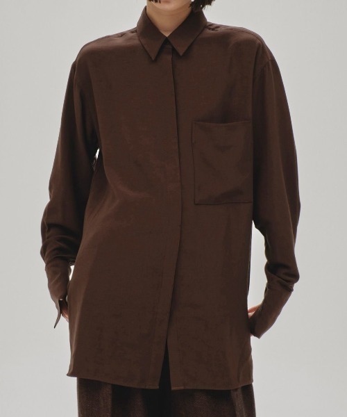 TODAYFUL（トゥデイフル）の「TODAYFUL Backsatin Pocket Shirts