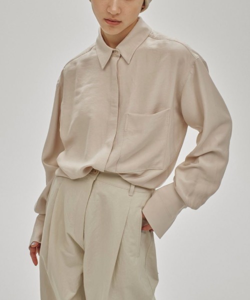 TODAYFUL（トゥデイフル）の「TODAYFUL Backsatin Pocket Shirts