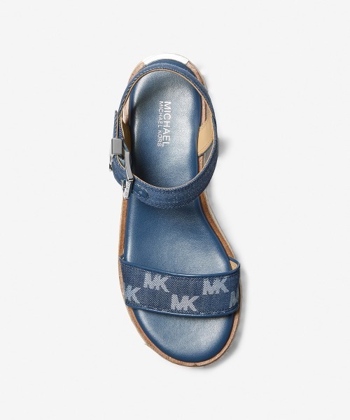 MICHAEL MICHAEL KORS◆ロゴ エスパドリーユ*送料関税込 セール】RICHIE ロゴ ジャカード デニム エスパドリーユ