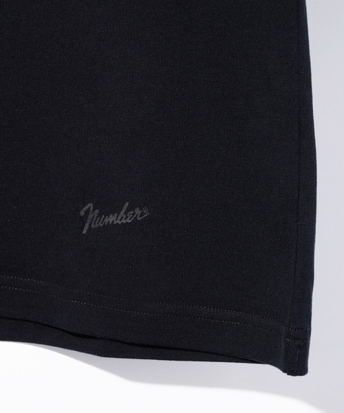 NUMBER (N)INE（ナンバーナイン）の「【NUMBER(N)INE/ナンバーナイン】BASIC HEM PRINTED SLEEVELESS SHIRT / ベーシック ワンポイント ロゴプリント ノースリーブ クルーネックシャツ（Tシャツ/カットソー・メンズ・ブラック/ホワイト/チャコールグレー・M/L/XL）」の9枚目の写真