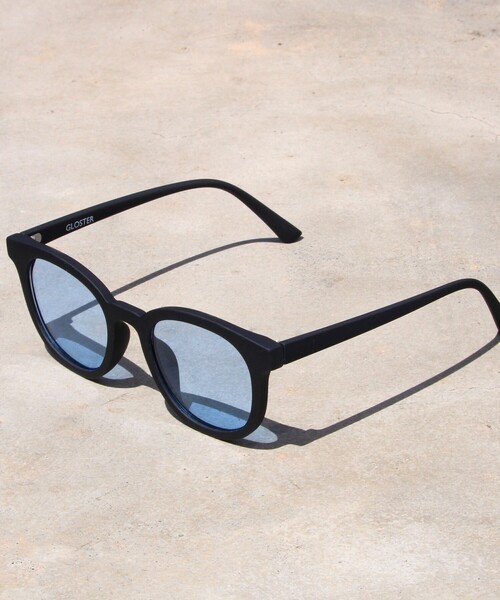 GLOSTER（グロスター）の「【GLOSTER/グロスター】マット加工 フラットサングラス カラーレンズ（サングラス・メンズ・ロイヤルブルー/チャコールグレー/ダークブラウン/ブラック/ダークグリーン・FREE）」の5枚目の写真