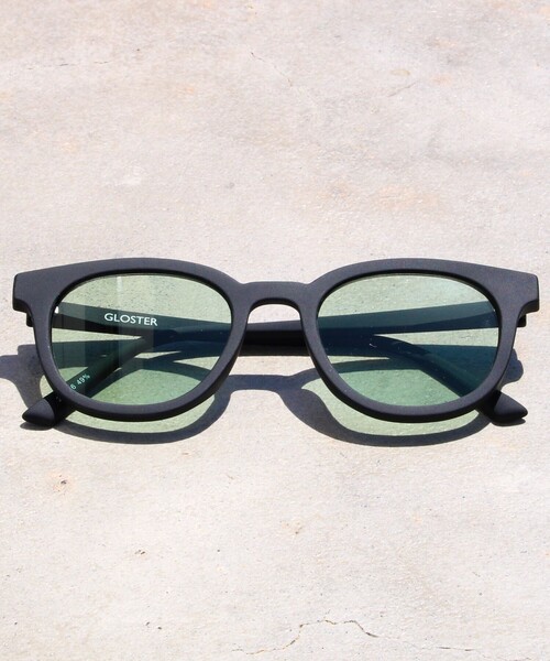 GLOSTER（グロスター）の「【GLOSTER/グロスター】マット加工 フラットサングラス カラーレンズ（サングラス・メンズ・ロイヤルブルー/チャコールグレー/ダークブラウン/ブラック/ダークグリーン・FREE）」の7枚目の写真