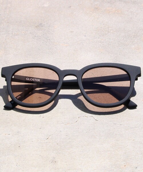GLOSTER（グロスター）の「【GLOSTER/グロスター】マット加工 フラットサングラス カラーレンズ（サングラス・メンズ・ロイヤルブルー/チャコールグレー/ダークブラウン/ブラック/ダークグリーン・FREE）」の8枚目の写真