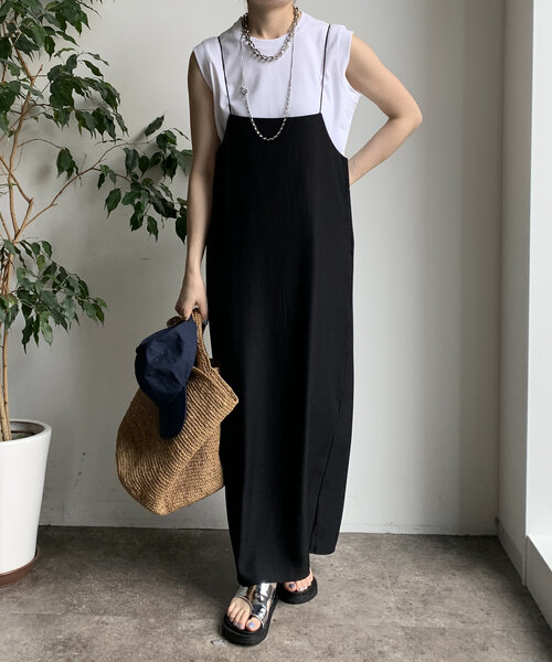 DouDou（ドゥドゥ）の「裾切替タンクプルオーバー（Tシャツ/カットソー・レディース・ピンクベージュ/ブラック/オレンジ/オフホワイト/チャコールグレー・FREE）」の14枚目の写真