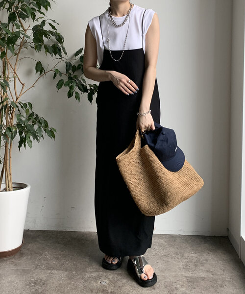 DouDou（ドゥドゥ）の「裾切替タンクプルオーバー（Tシャツ/カットソー・レディース・ピンクベージュ/ブラック/オレンジ/オフホワイト/チャコールグレー・FREE）」の15枚目の写真