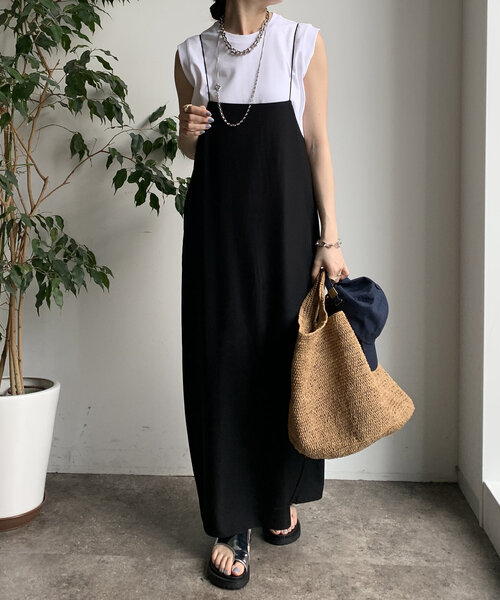 DouDou（ドゥドゥ）の「裾切替タンクプルオーバー（Tシャツ/カットソー・レディース・ピンクベージュ/ブラック/オレンジ/オフホワイト/チャコールグレー・FREE）」の16枚目の写真