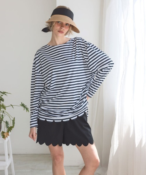 DONOBAN（ドノバン）の「ラフィアサンバイザー（キャップ・レディース・ブラック/ベージュ・ONE）」の9枚目の写真