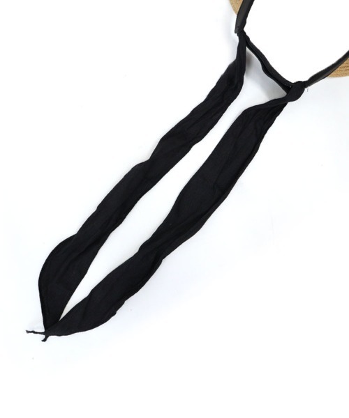 DONOBAN（ドノバン）の「ラフィアサンバイザー（キャップ・レディース・ブラック/ベージュ・ONE）」の18枚目の写真