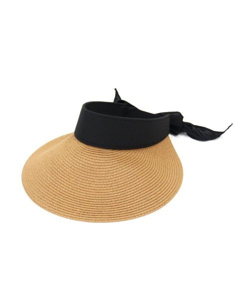 DONOBAN（ドノバン）の「ラフィアサンバイザー（キャップ・レディース・ブラック/ベージュ・ONE）」の15枚目の写真