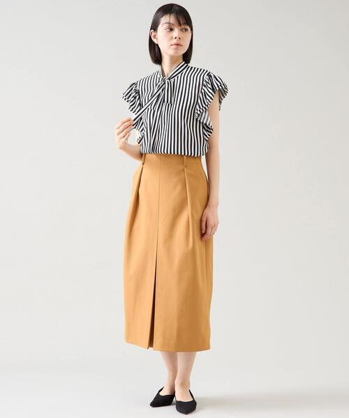 Tiara(ティアラ)の「ゴールドベルトボックススカート(スカート・レディース・オレンジ/ホワイト/ブラック・3/2)」の8枚目の写真