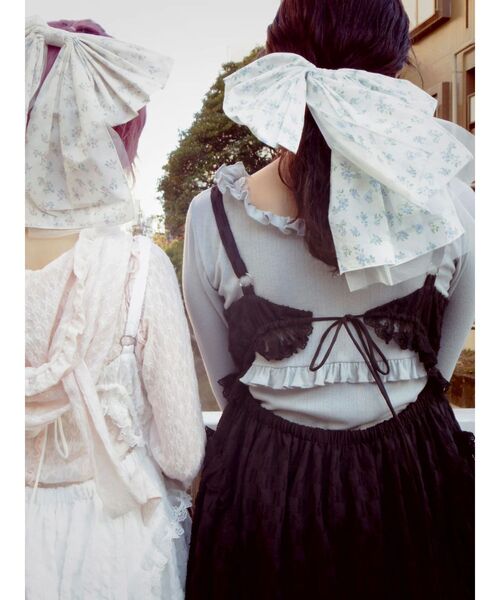 pokopoko ribbon race dress（ワンピース）｜merry jenny