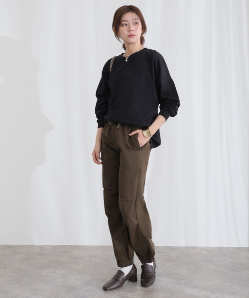ElegChic(エレグシック)の「リラックスワイド パラシュートパンツ(チノパンツ・レディース・ベージュ/カーキ/ブラック・XXL/XL/L/M/4L)」の17枚目の写真