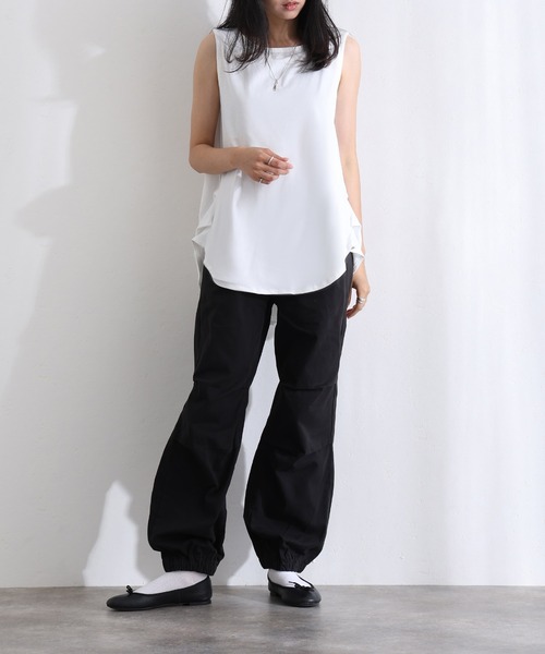 ElegChic(エレグシック)の「リラックスワイド パラシュートパンツ(チノパンツ・レディース・ベージュ/カーキ/ブラック・XXL/XL/L/M/4L)」の18枚目の写真