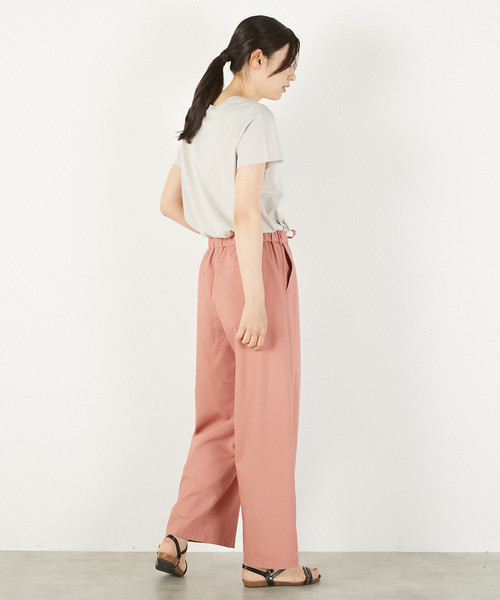 MELROSE claire(メルローズ クレール)の「【レーヨンリネンイージーストレートパンツ】(その他パンツ・レディース・ベージュ/コーラルピンク/ブラウン/ブルー・2/3)」の20枚目の写真