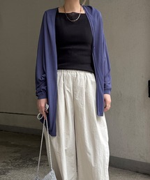 さらひやワンボタントッパーカーディガン