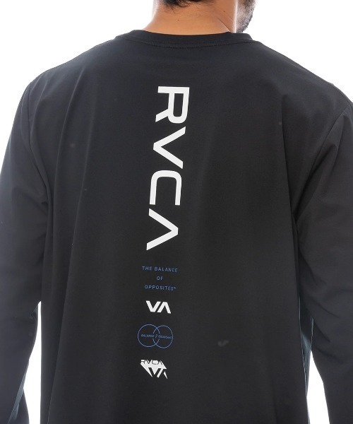 RVCA（ルーカ）の「【RVCA/ルーカ】25SS ESCAPE SFLT/水陸両用UVケア長袖ラッシュガード・サーフロンT(水着)（ラッシュガード・メンズ・ブラック/ホワイト・SMALL/LARGE/MEDIUM）」の5枚目の写真