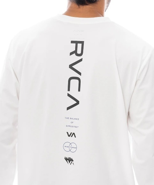 RVCA（ルーカ）の「【RVCA/ルーカ】25SS ESCAPE SFLT/水陸両用UVケア長袖ラッシュガード・サーフロンT(水着)（ラッシュガード・メンズ・ブラック/ホワイト・SMALL/LARGE/MEDIUM）」の8枚目の写真