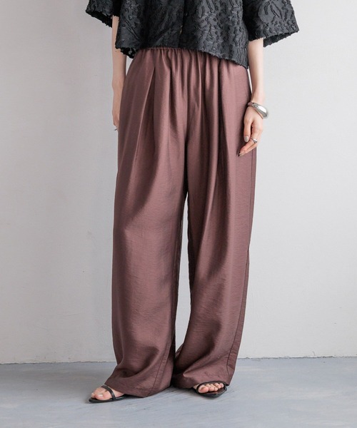 LOWRYS FARM(ローリーズファーム)の「タックワイドイージーパンツ 450006(その他パンツ・レディース・チャコールグレー/ブルー/ブラウン/ブラック系その他/ブラック・LARGE/MEDIUM)」の4枚目の写真