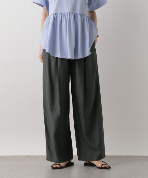 LOWRYS FARM(ローリーズファーム)の「タックワイドイージーパンツ 450006(その他パンツ・レディース・チャコールグレー/ブルー/ブラウン/ブラック系その他/ブラック・LARGE/MEDIUM)」の1枚目の写真