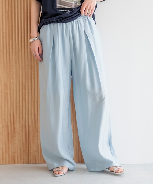 LOWRYS FARM(ローリーズファーム)の「タックワイドイージーパンツ 450006(その他パンツ・レディース・チャコールグレー/ブルー/ブラウン/ブラック系その他/ブラック・LARGE/MEDIUM)」の5枚目の写真