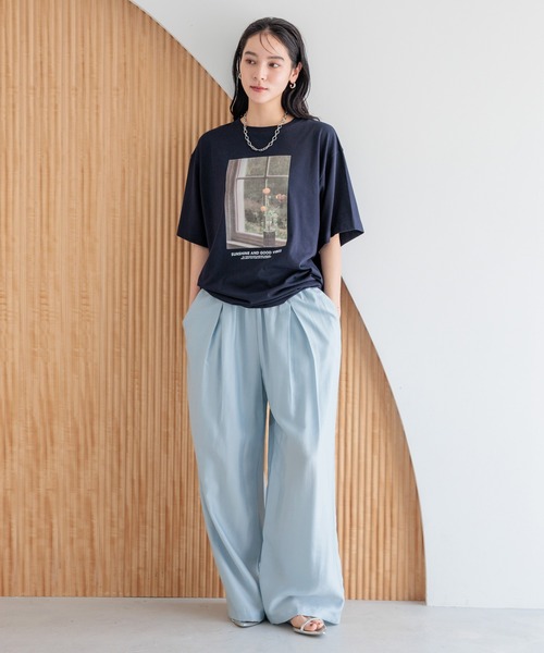 LOWRYS FARM(ローリーズファーム)の「タックワイドイージーパンツ 450006(その他パンツ・レディース・チャコールグレー/ブルー/ブラウン/ブラック系その他/ブラック・LARGE/MEDIUM)」の10枚目の写真