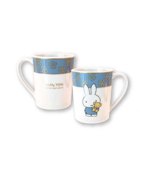 ﾐｯﾌｨｰ70th 記念ﾏｸﾞｶｯﾌﾟ(ﾌﾞﾙｰ)KS（グラス/マグカップ/タンブラー