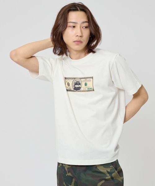 FTW(エフティダブリュー)の「Dirty Cat Dollar Tee(Tシャツ/カットソー・レディース・ホワイト/ピンク/ブラック・X-SMALL/MEDIUM/LARGE)」の2枚目の写真