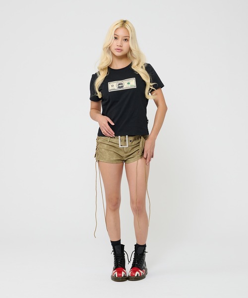 FTW(エフティダブリュー)の「Dirty Cat Dollar Tee(Tシャツ/カットソー・レディース・ホワイト/ピンク/ブラック・X-SMALL/MEDIUM/LARGE)」の16枚目の写真